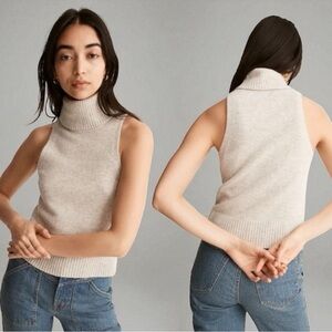 Madewell Women's Light Gray Turtleneck Sweater size small